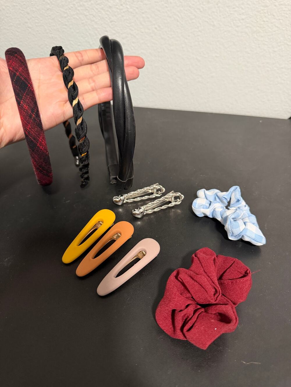 Mixed Hair Accessories Bundle (9 Pieces) | Cider Headband & Clips Included